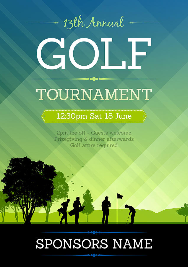 Golf competition poster Drawing by Enjoynz