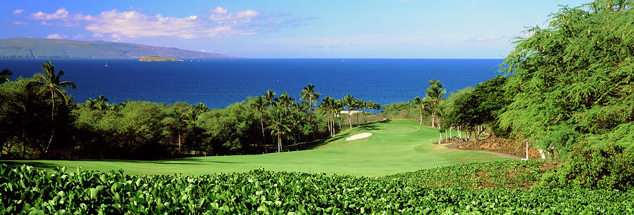 Golf Course At The Oceanside, Wailea Photograph by Panoramic Images