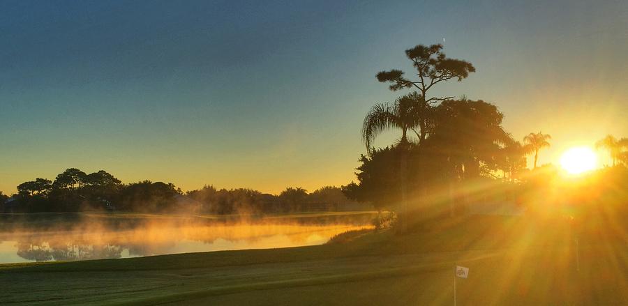 Golf Course Sunrise Photograph by Pat Moore