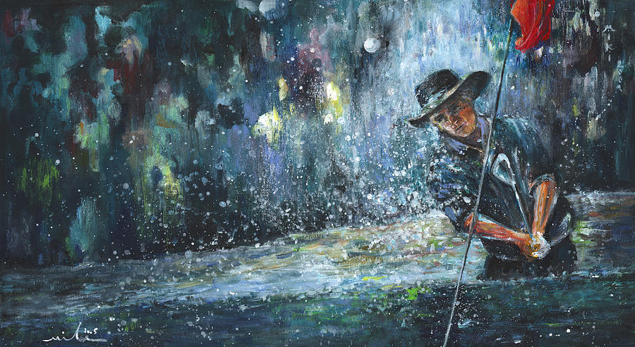 Golf Delirium Nocturnum 01 Painting by Miki De Goodaboom