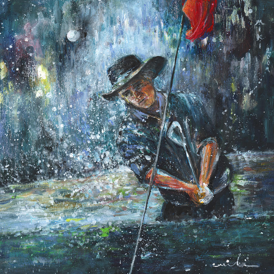 Golf Painting - Golf Delirium Nocturnum 02 by Miki De Goodaboom