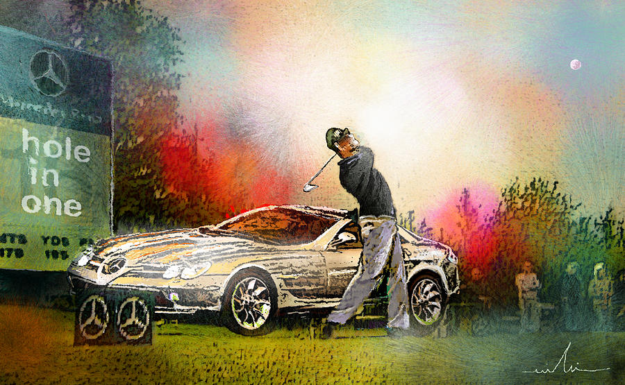 Golf in Gut Laerchehof Germany 03 Painting by Miki De Goodaboom