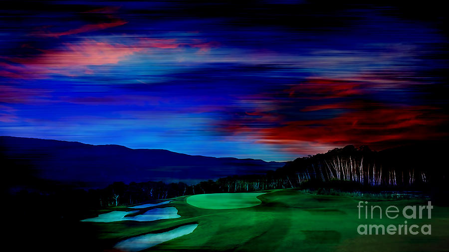 Golf Mixed Media by Marvin Blaine