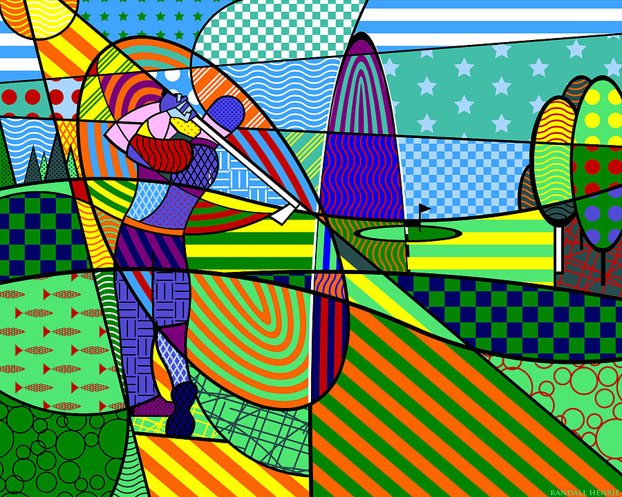 Golf Digital Art by Randall J Henrie