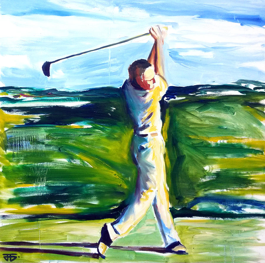 Golf Swing Painting by John Gholson