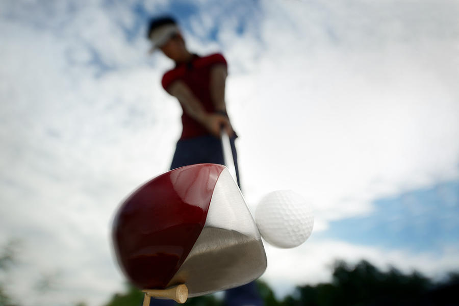 Golf Swing Photograph by Woraput