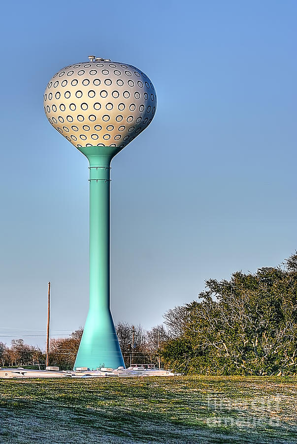 Golf Tee Water Tower at Pleasure Island Photograph by D Wallace