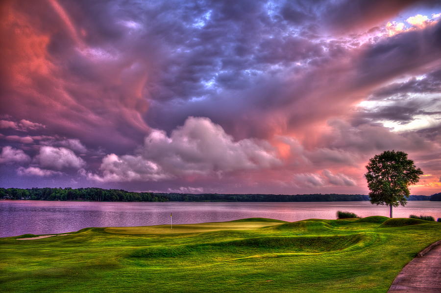 Golf The Landing 2 Reynolds Plantation Lake Oconee Golf Art Photograph by Reid Callaway