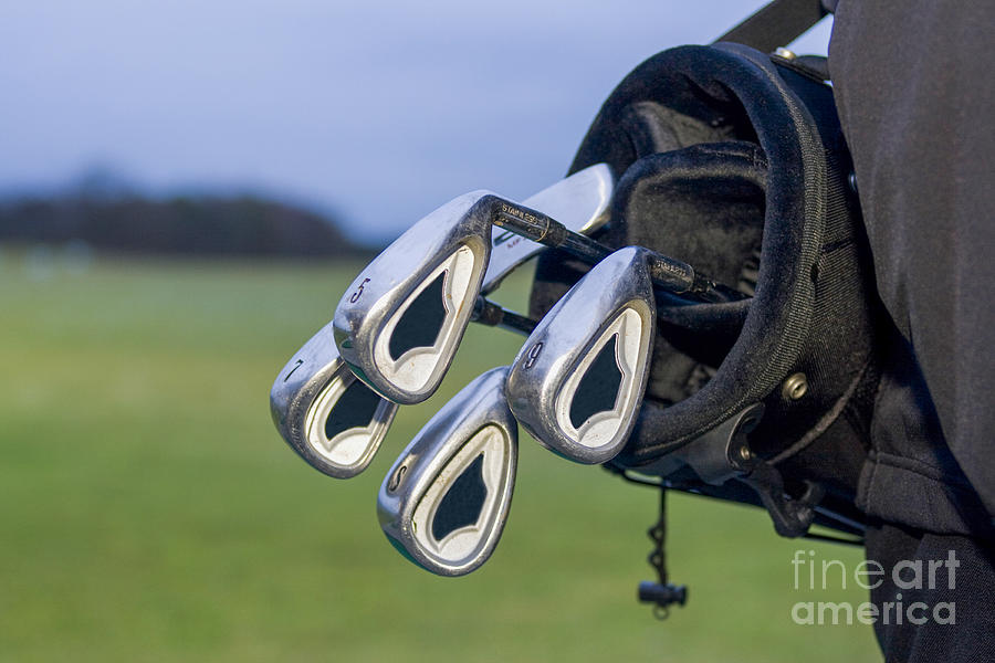 Golfbag With Clubs Photograph