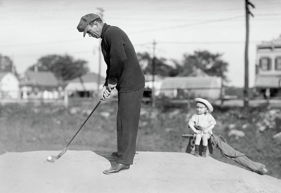 Golfing, C1910 Photograph by Granger