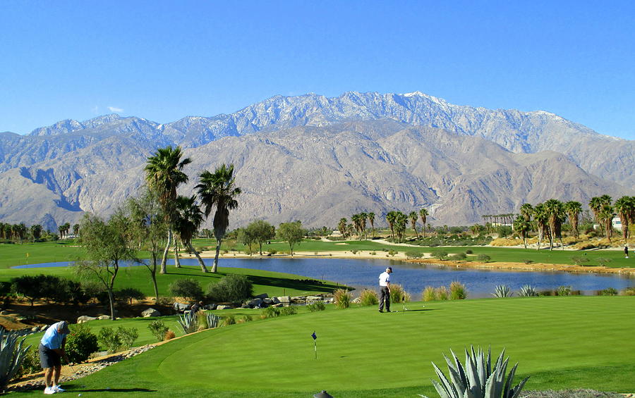 Golfing In Winter Palm Springs Photograph by Randall Weidner - Fine Art ...