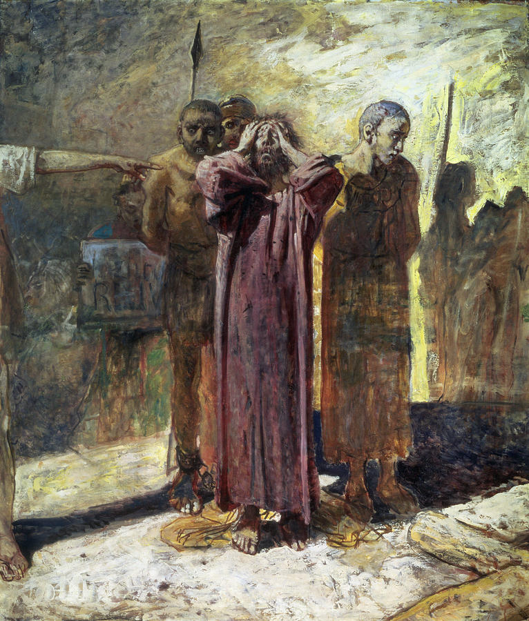Passion Photograph - Golgotha, 1892-93 Oil On Canvas by Ge