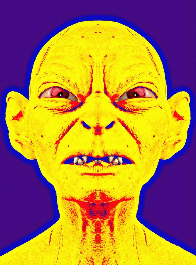 Movie Photograph - Gollum alias in The Lord of the Rings The Two Towers by Art Cinema Gallery