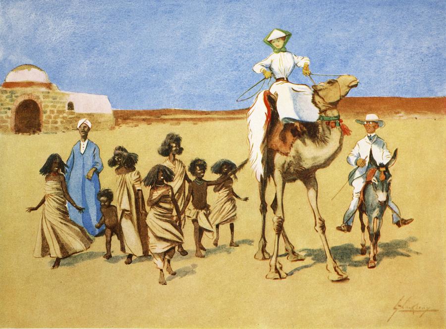 Donkey Drawing - Gollywogs Of The Desert, From The Light by Lance Thackeray