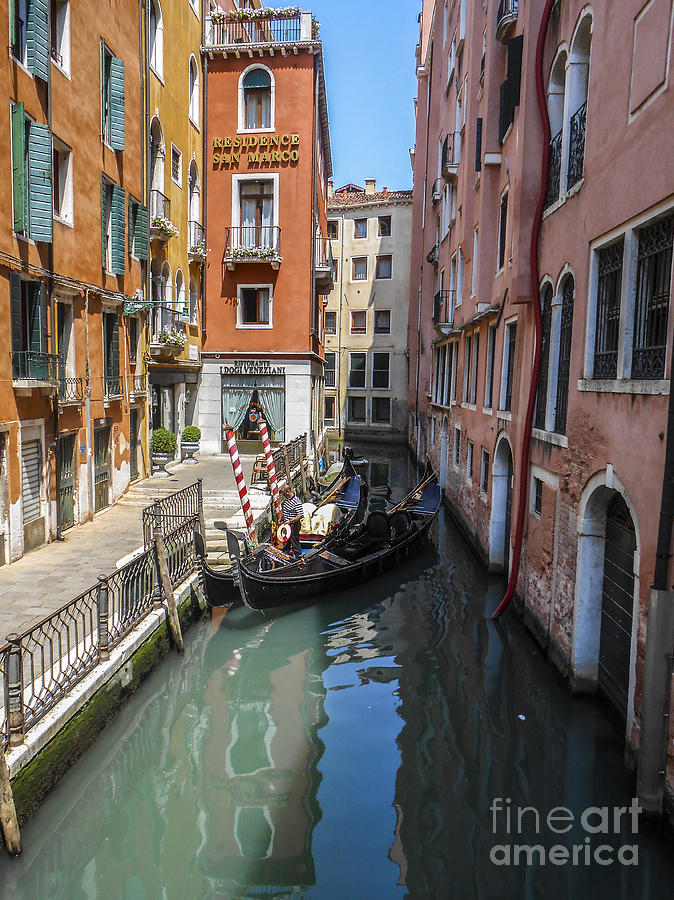 Gondola in Venice-1 Photograph by Elizabeth M