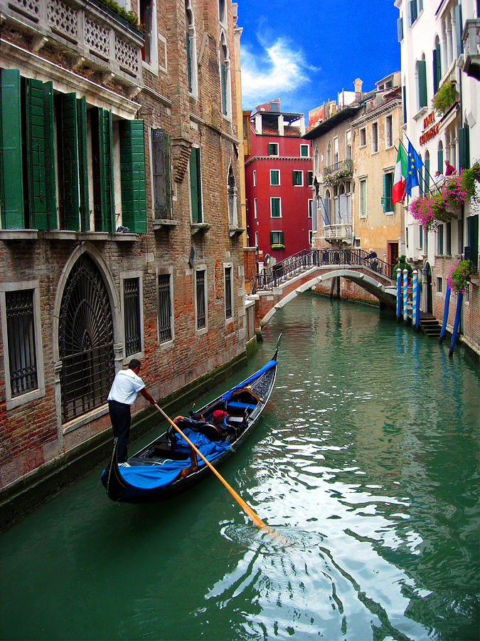 Gondola on Venice Canal Photograph by Sandra Selle Rodriguez