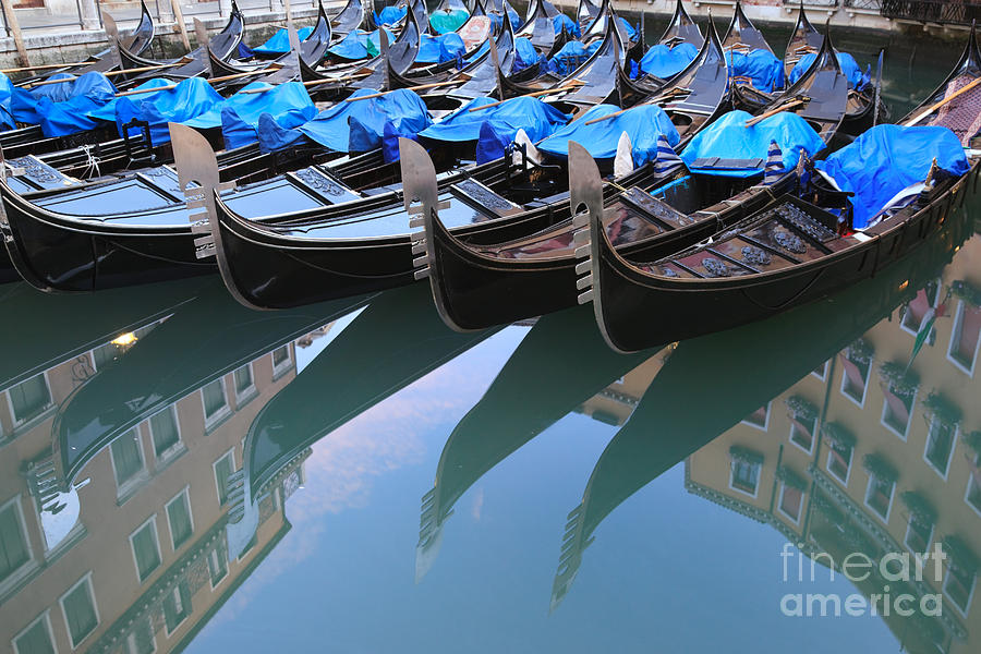 Gondola reflections Photograph by Matteo Colombo