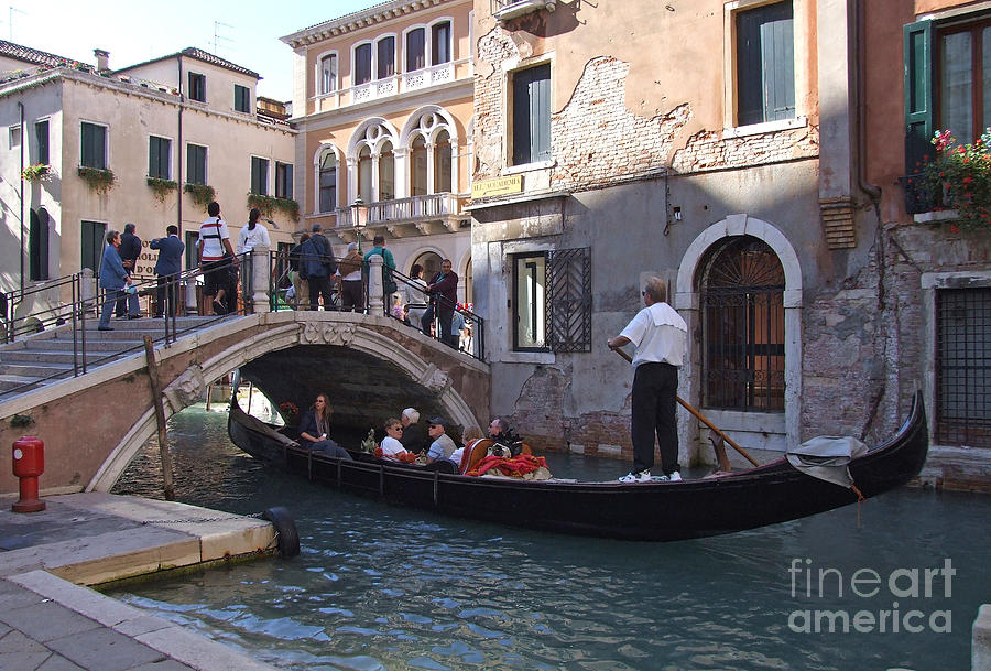 Gondola Ride - Venice - Italy Photograph by Phil Banks
