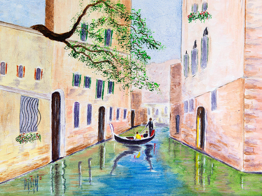 Gondola Painting by Laura Richards