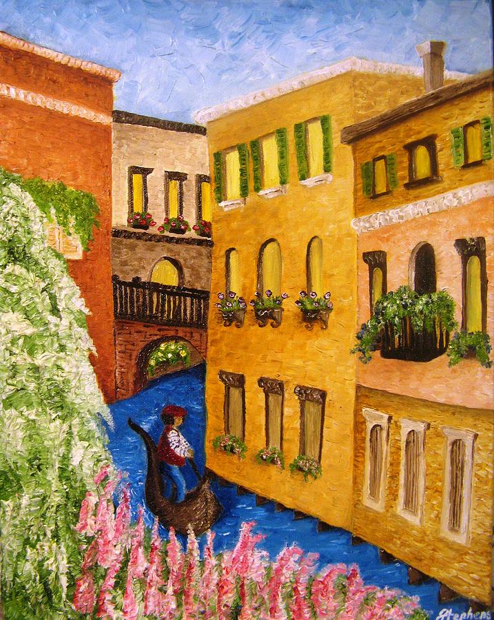 Spring Painting - Gondola Spring by Lori Stephens