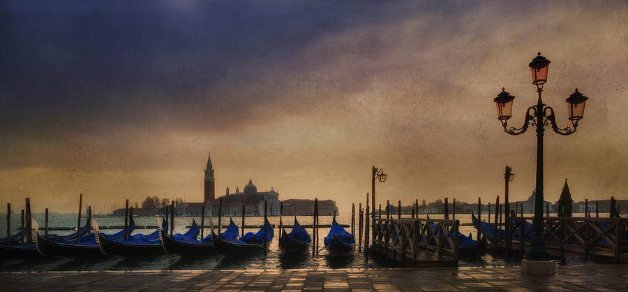 Gondolas at San Marco Photograph by Carrie Kouri - Fine Art America