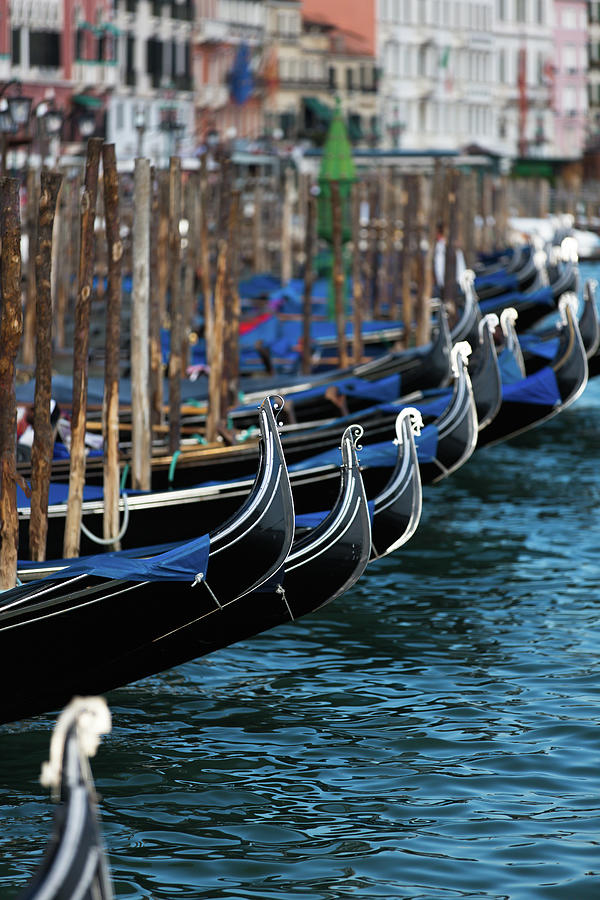 Gondolas In Venice Photograph by Thomasfluegge