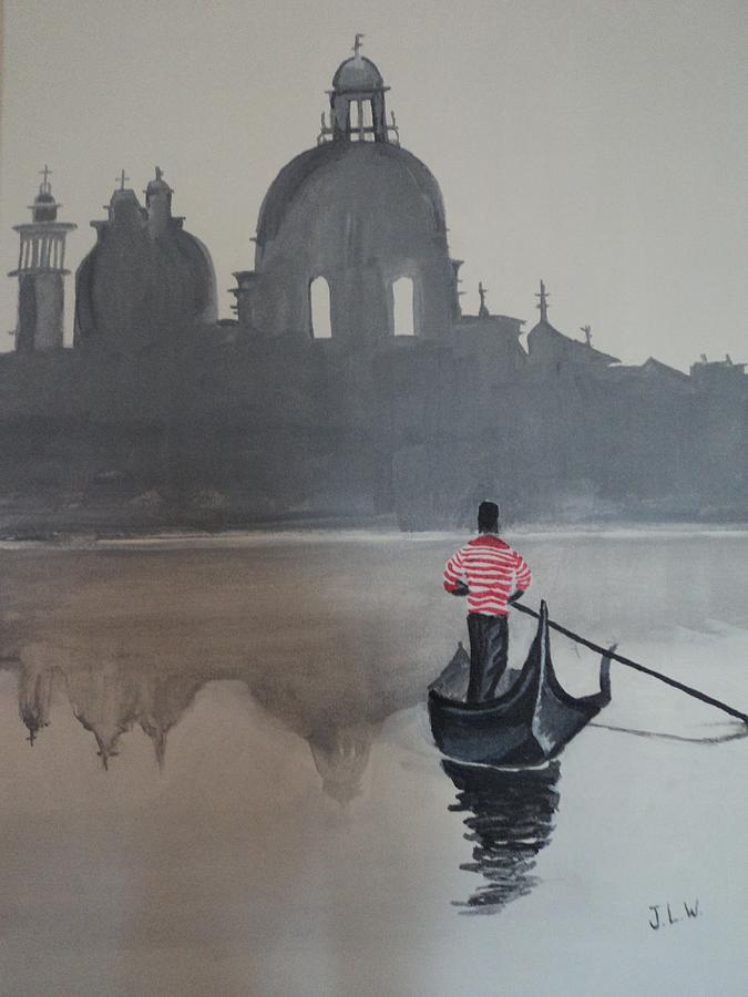 Gondolier Painting - Gondolier by Justin Lee Williams