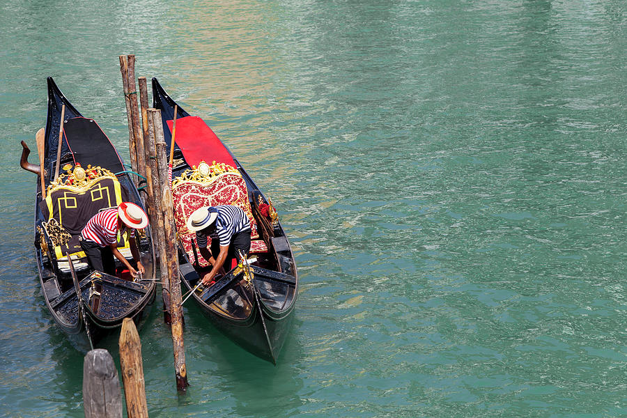 Gondoliers Photograph by Focusstock