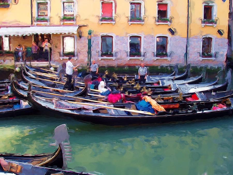 Gondoliers Painting by Jenny Hudson