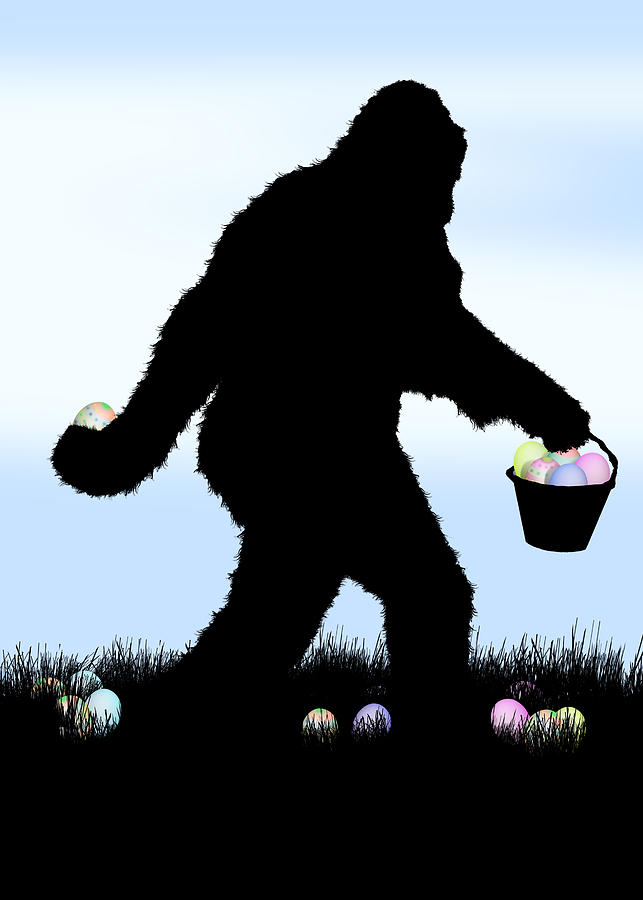 Gone Easter Squatchin Digital Art by Gravityx9  Designs
