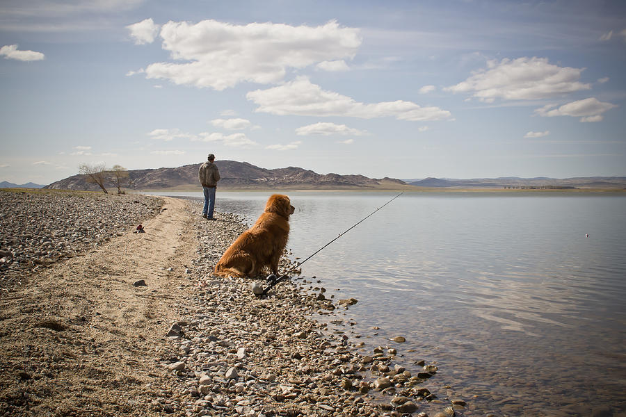 Nugget Photograph - Gone Fishin - Pathfinder Reservoir - Wyoming by Diane Mintle