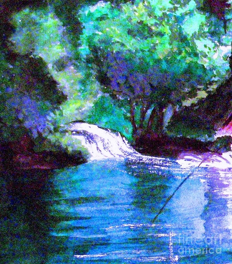 Gone Fishing Painting by Hazel Holland