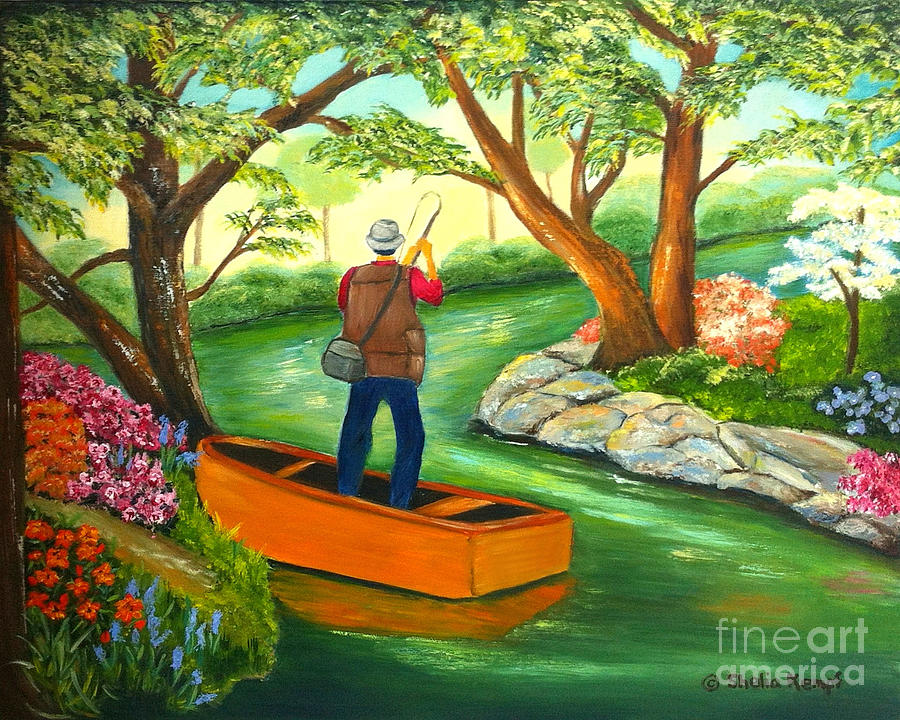 Gone Fishing Painting by Shelia Kempf