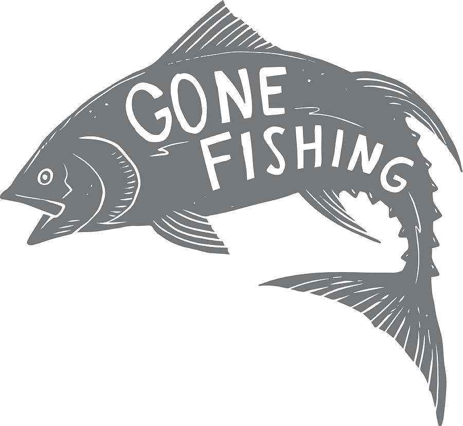 Gone Fishing Tuna Drawing by Big_Ryan