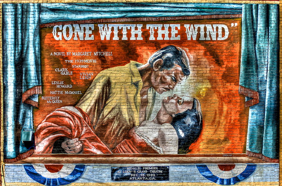 Atlanta GA Gone With The Wind Rhett Butler Scarlett OHara Historic Street Art Photograph by Reid Callaway