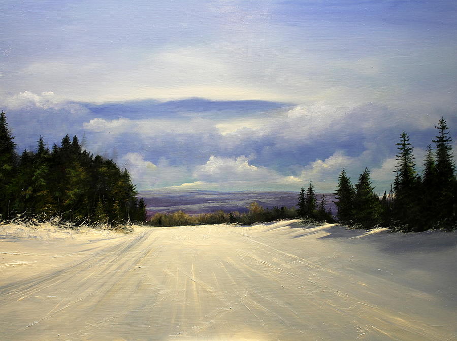 Gonna Snow again Painting by Ken Ahlering