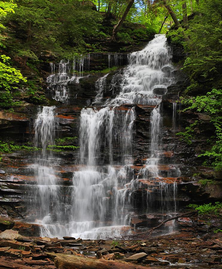 Gonoga Falls Photograph by Mike Farslow