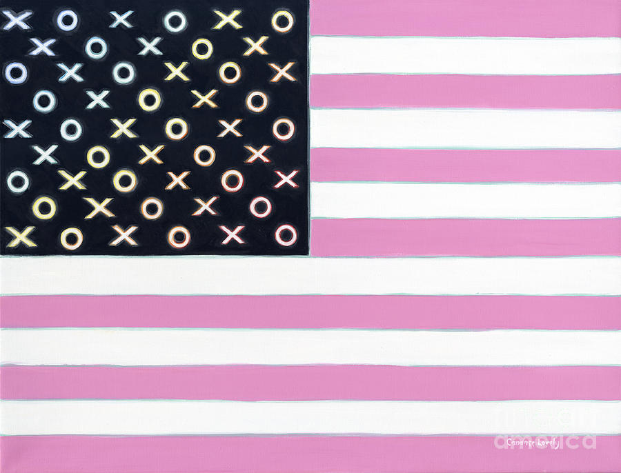 Flag Painting - Good and Plenty America by Candace Lovely Flag Painting - Good and Plenty America by Candace Lovely