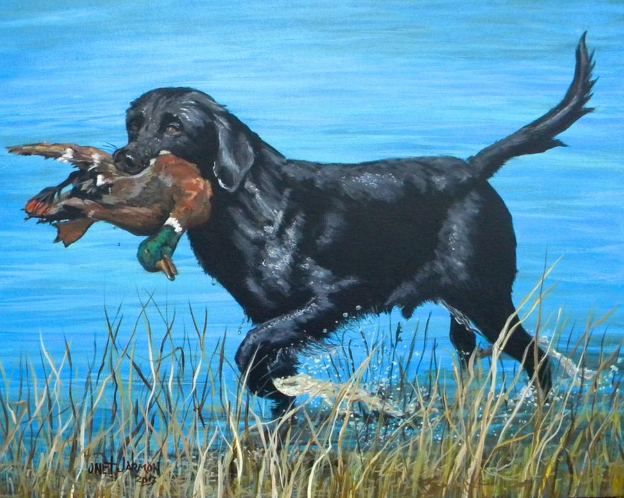 Good Dog Painting by Jeanette Jarmon