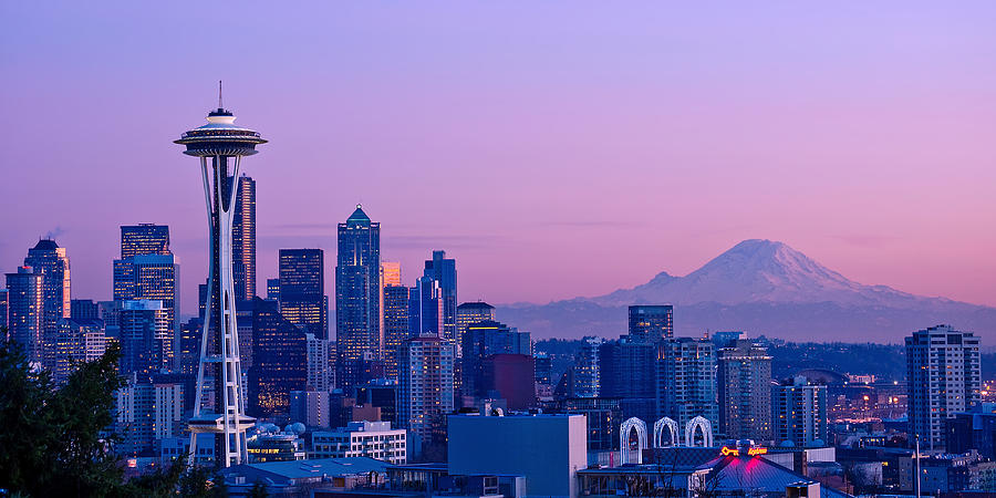 Good Evening Seattle Photograph by Dan Mihai