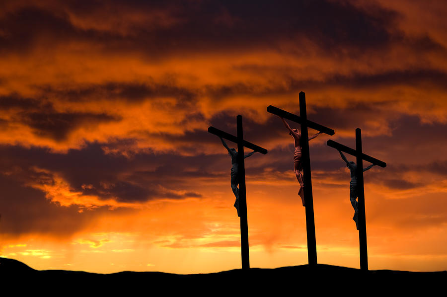 Good Friday  ... Three Crosses Photograph by Wwing