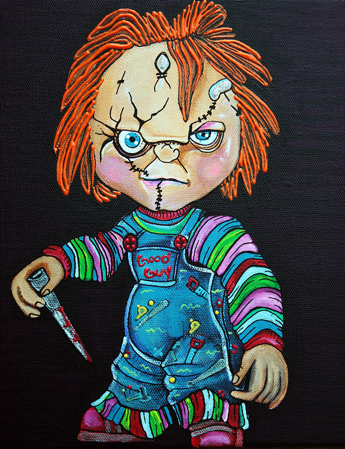 Doll Painting - Good Guy Doll by Laura Barbosa