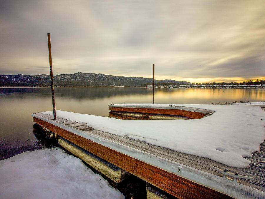 Pier Photograph - Good Morning Big Bear Lake by Robert Aycock Pier Photograph - Good Morning Big Bear Lake by Robert Aycock