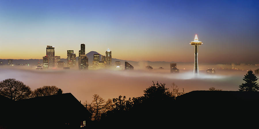 Seattle Photograph - Good Morning city of Seattle by King Wu