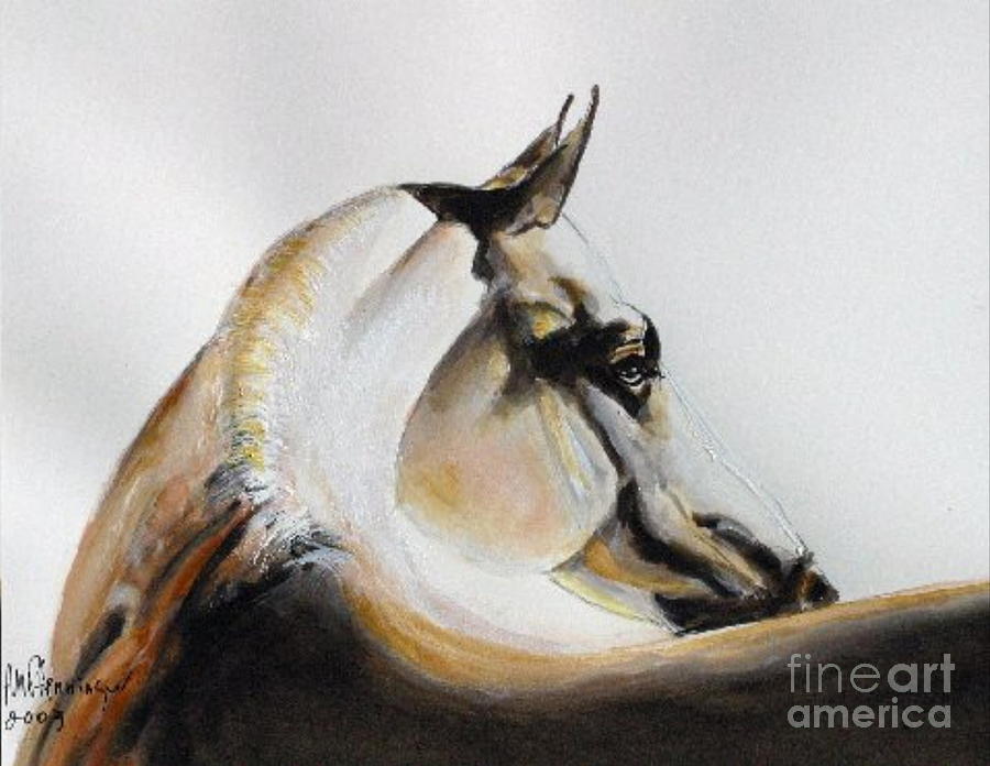 Horse Painting - Good Morning Indeed by Adele Pfenninger