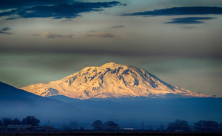 Good morning Mt Adams Photograph by Lynn Hopwood