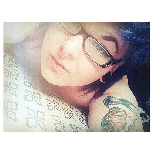 Selfie Photograph - Good Morning Sunshine :* #glasses #ink by Chelsea Qualls