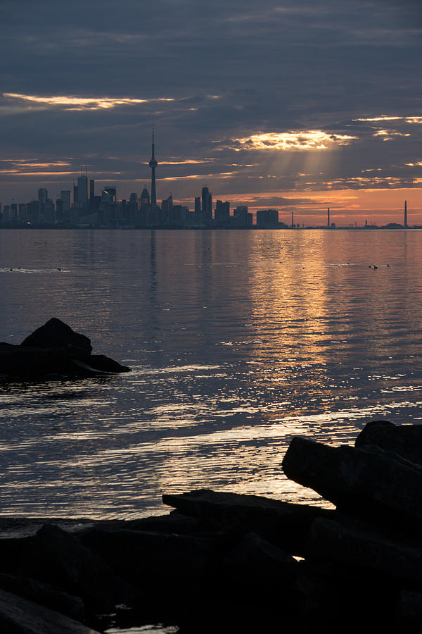 Good Morning Toronto - the Skyline From Across Humber Bay Photograph by Georgia Mizuleva
