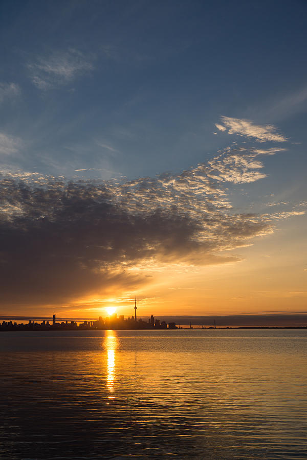 Good Morning Toronto with a Glorious Sunrise Photograph by Georgia Mizuleva