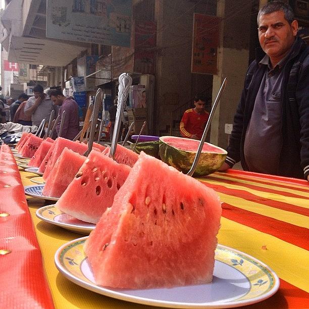 Watermelon Photograph - Good Morning World 
watermelon At The by Nawar Al-ani